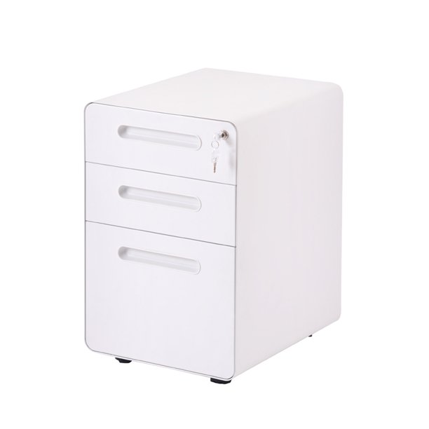 Topcobe Modern File Cabinet With Lock Key Lateral Metal Mobile File Cabinet For Home And Office Letter Size White Walmart Com Walmart Com