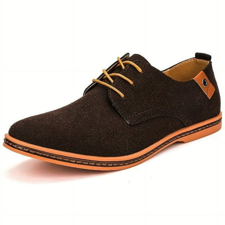 

LJHHH 2024 Men s Faux Suede Business Formal Wedding Derby Shoes Lace-up Front Dress Shoes For Men Black Tie Optional Events