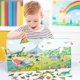 thumbnail image 1 of Gwong Juguete Dinosaurio de dibujos animados sitio de construcción bosque animales marinos niños juguete rompecabezas jigsaw Gwong 30007878, 1 of 7