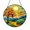 Acrylic 3.5 Inch, variant on Colorful Stained Glass Window Suncatcher Sunrise Landscape Panel, Nature Window Decor Glass Panel for Home Decoration, Indoor Wall Art Window Hanging, Decorative Sun Catcher Gift