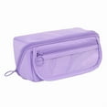 thumbnail image 4 of SHIMELE Multi Layer Pencil Case Fabric Pen Organizer Stationery Storage Bag Portable Zipper Pouch Large Capacity Holder for Office Study Travel, 4 of 4