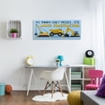 thumbnail image 2 of Stupell Industries My Room's Under Construction Kids' Sign Yellow Vehicles Transportation Painting Gallery Wrapped Canvas Print Wall Art, 20 x 48, 2 of 6