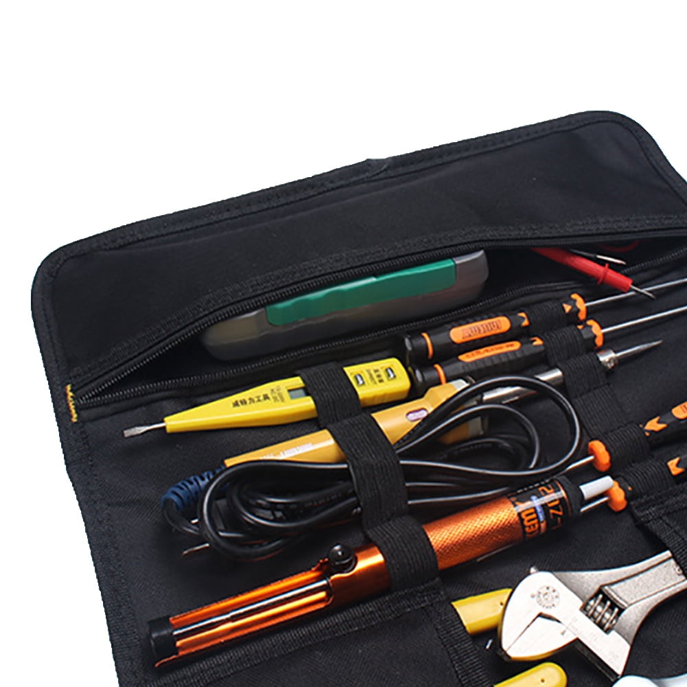 Windfall 1Pc Car Storage Oxford Canvas Roll Car Repair Tools Storage Bag Organizer Waterproof Portable Diagnostic Tools Auto Organizer