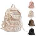 thumbnail image 2 of Gaexia School Bag,Versatile Bowknot Backpack, Lightweight Casual Patchwork Daypack for Students School Travel Commute, Bow Backpack, 2 of 7
