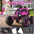 thumbnail image 4 of VIBESPARK 36V Ride on Toys for Big Kids Ages 5-12, 600W Ride on Car up to 5.9 mph, Powerful 4 Wheeler Quad, Ride on ATV W/ Adjustable Seat, Ball-bearing Design, Power Display, Light Control, Rose Red, 4 of 15