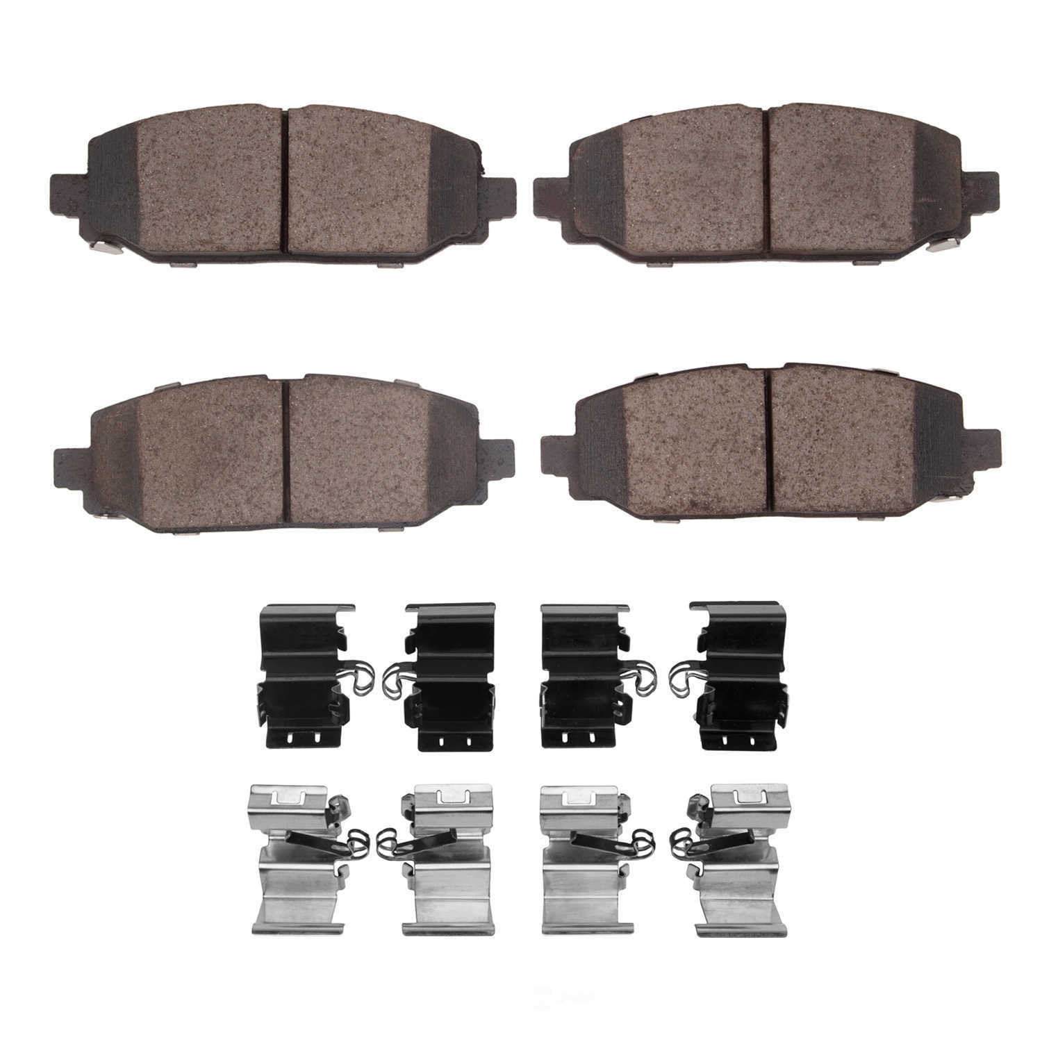 Dynamic Friction Company 1400-2186-01 DFC Ultimate Duty Performance Brake Pads and Hardware Kit