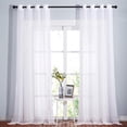 thumbnail image 1 of Sheer Curtains es Long with Eyelet Sheers Window Curtains Panels Privacy Light Filtering Voile Grommet Top Drapes for Living Room/Hotel Rideaux ( Wide ), 1 of 7