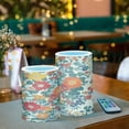thumbnail image 3 of Yayeee Flameless Candles with Remote Flickering Battery Operated Multi Color Changing, Orange Japanese Flowers Pattern, 3 of 7