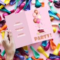 thumbnail image 4 of Bright Color Folding Greeting Cards | 5” x 7” Inches When Folded in Half | 50 Sheets Per Pack | Ultra Pink, 4 of 4