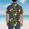 thumbnail image 4 of Susaid Herbs And Spices Print Short Sleeve Shirts Button Down Casual Shirts Summer Beach Aloha Button Down Short Sleeve for Men ,X-Large, 4 of 7