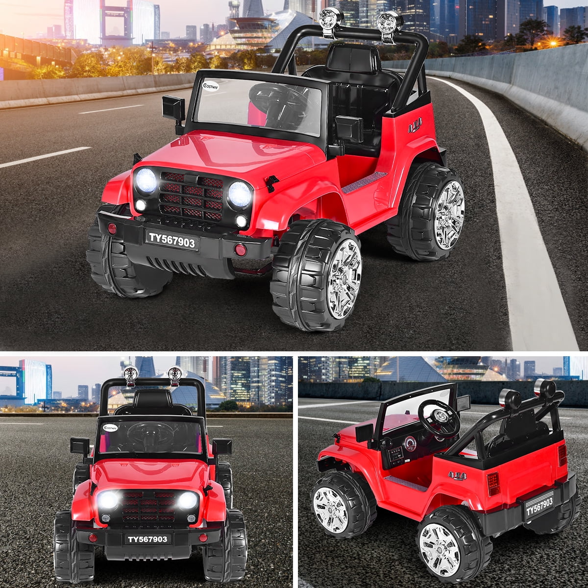 costway 12v jeep