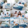 thumbnail image 5 of King 4 Piece Bedding Set Watercolor Style Ocean Waves Soft Breathable Duvet Cover and Pillowcase, Abstract Surge Oil Painting Art Duvet Cover Set Bed Sheets for Bedroom Dormitory Guest Room, 5 of 9