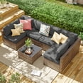 thumbnail image 6 of Kimunuk 14 Pcs Outdoor Slipcovers for Cushion, Replacement Outdoor Patio Cushion Covers with 3 Size, Waterproof and Zippered, Fit for Outdoor Furniture, Patio Sofa Couch, Covers Only, Light Grey, 6 of 6