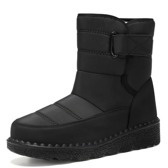 Women’s Winter Fleece-Lined Tall Snow Boots, Lightweight Warm Insulated Cotton-Padded Boots, Plus Sizes