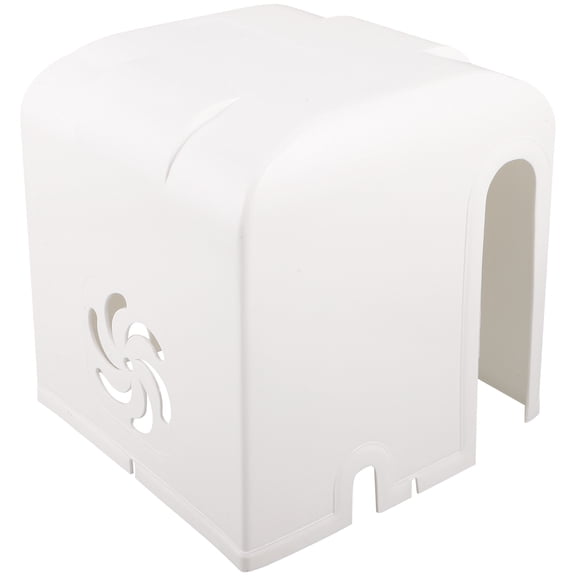 BESTYASH Outdoor Motor Rain Cover White Plastic Weatherproof Protection