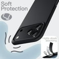 thumbnail image 3 of JETech Liquid Silicone Case for iPhone 17 Pro Max 6.9-Inch, Silky Soft Touch Full-Body Protection, Anti-Scratch Shockproof Phone Cover with Microfiber Lining (Black), 3 of 6