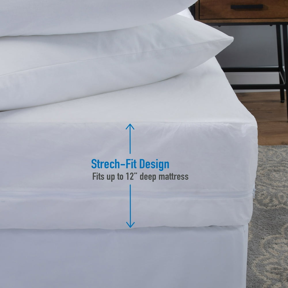 Home Details Twin Deluxe Mattress Protector with Full Zippered