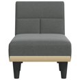 thumbnail image 2 of vidaXL Chaise Longue Dark Grey Fabric, 2 of 5