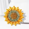 thumbnail image 6 of Uinagy Sunflower Diamond Brooch, 6 of 7