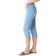 thumbnail image 2 of Gloria Vanderbilt Swan Series Women's and Women's Plus Amanda 5 Pocket Capri, 21" Inseam, Sizes 6-18, 2 of 3