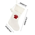 thumbnail image 3 of Qocolhg Knit Christmas Stockings Small Xmas Fireplace 16.5 inches Hanging Decoration, Christmas Stocking with Snowflake Pattern, Snowflake Christmas Stocking for Family Holidays, White, 3 of 5