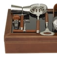 thumbnail image 4 of DecMode 9" x 3" Brown Leather 7 Piece Bar Tool Set with Decorative Box, 1-Piece, 4 of 10