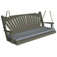 thumbnail image 4 of Kunkle Holdings, LLC Pine 4' Fanback Swing Natural Stain, 4 of 5