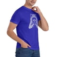 thumbnail image 5 of Love Raccoon Men'S Basic Short Sleeve T-Shirt Blue 4x-Large, 5 of 5