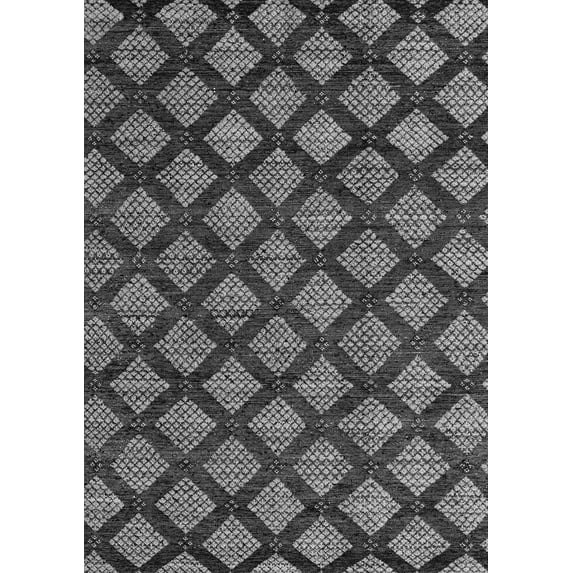 Ahgly Company Indoor Rectangle Abstract Gray Modern Area Rugs, 4' x 6'