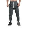 thumbnail image 1 of Pantalones de chándal de longitud completa para hombre, de color liso, talla grande, con pierna ancha y holgados, de High Street, 1 of 3