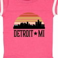 thumbnail image 4 of Inktastic Detroit Michigan Skyline Retro Boys or Girls Baby Bodysuit, 4 of 5