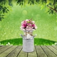 thumbnail image 3 of Fake Flowers Promotion Sale! Nomeni Imitation Flower Vase Home Wedding Ceremony Venue Decoration Wind Vase, Home Decor Clearance Sale Grey, 3 of 6