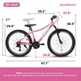 thumbnail image 6 of Ambifirner 26 inch Mountain Bike Women, 21 Speeds High-Carbon Steel Frame, Adjustable Seat Sport Cycling MTB Bicycle ,City Bike for Adult, 6 of 9