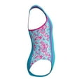 thumbnail image 2 of Speedo Girl's UV Protection Propel Back Printed One Piece Swimsuit - Neon Violet, Size 8, 2 of 4