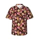 thumbnail image 1 of Fotbe Ice Cream Cake Camisa Hawaiana para Hombre Unisex – Camisa Casual de Verano con Botones de Manga Corta de Algodón y Lino,XX-Large, 1 of 7
