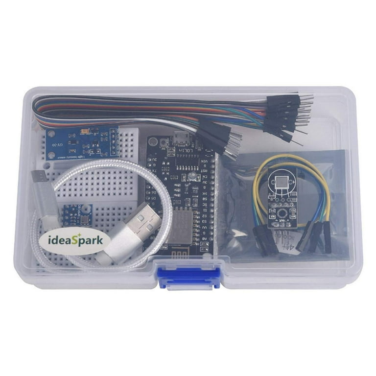ESP8266 Weather Station Kit with Temperature Humidity Atmosphetic Pressure Light Sensor 0.96 Display for Arduino IDE IoT Starter