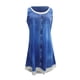 thumbnail image 4 of ICHUANYI Clearance Women Fashion Casual Floral Printing Loose Fake Two-Piece Denim Dress(Blue, XL) Ichuanyi Ichuanyi, 4 of 6