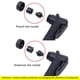 thumbnail image 4 of Bomba de bicicleta Mini inflador de neumáticos Bombas de bicicleta de mano Herramientas de bicicleta de ejercicio Compresor de aire portátil Kit de herramientas Bomba de aire manual Compresores Negro Kearding OD003237-01, 4 of 7