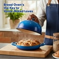 thumbnail image 5 of Daluvenix Enameled Cast Iron Dutch Oven for Sourdough Bread Baking, 4.5qt Cast Iron Bread Pot with Lid and Handles, Bread Dutch Oven, Blue, 5 of 8