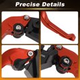 thumbnail image 4 of Palancas de Freno de Embrague para Kawasaki ZX4RR 2023-2025 6 Velocidades Ajustables Rojo, 4 of 7