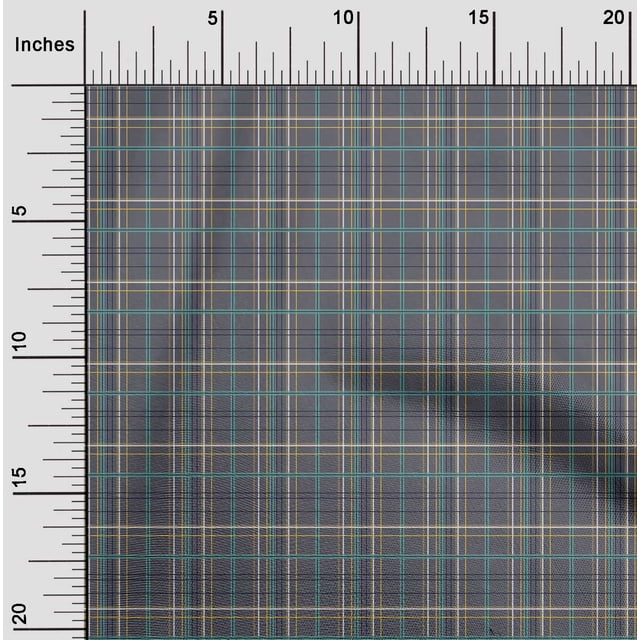 oneOone Polyester Lycra Fabric Madras Check Printed Craft Fabric BTY 56 Inch Wide