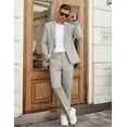 thumbnail image 4 of COOFANDY Mens Casual Suits 2 Piece Set One Button Dress Suits for Graduation Wedding Business, 4 of 6