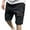 Black, variant on Men's Solid Color Cargo Shorts Men Casual Drawstring Sport Short Pants Relaxed Fit Shorts with Multi Pockets