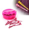 thumbnail image 4 of 50 Uds. Horquillas de salón Mini pinzas para el cabello herramienta de peinado (rosa roja), 4 of 8