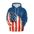 thumbnail image 3 of Lotusprinthandmade 250th America Anniversary National Flag Hoodie 3D Multicolor (2XL), 3 of 5
