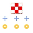 thumbnail image 1 of 1 Set Giant Tic Tac Toe Game with Mat Yard Size Indoor and Outdoor Family Games, 1 of 8