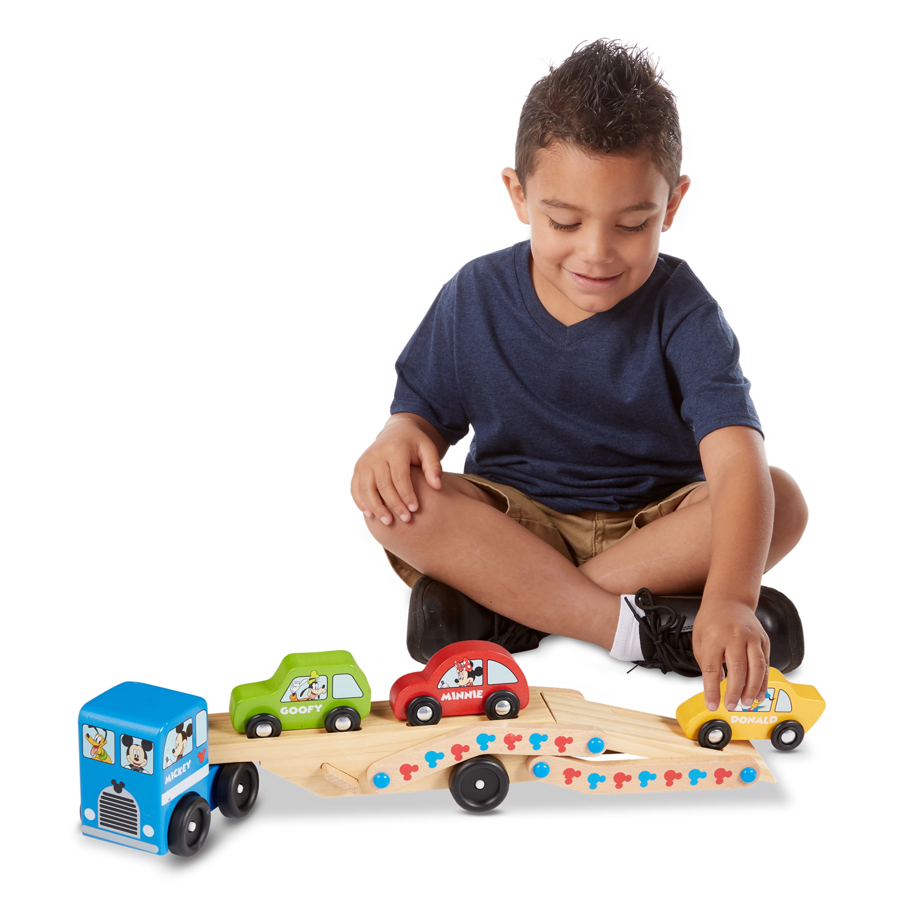 Melissa and doug mickey mouse clubhouse deluxe wooden vehicles set on sale