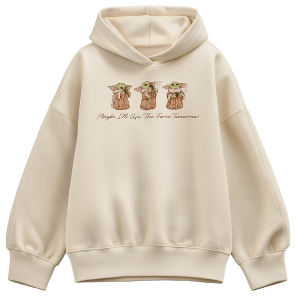 Star Wars - Grogu Use Force Tomorrow - Women's Oversized Fleece Hoodie Sweatshirt