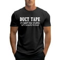 thumbnail image 5 of Men Summer Tops Men’s Casual Short Sleeve Tee with Comfortable Round Neck and Graphic Print for Everyday Wear – Soft Stretch for Spring Summer Black L, 5 of 5