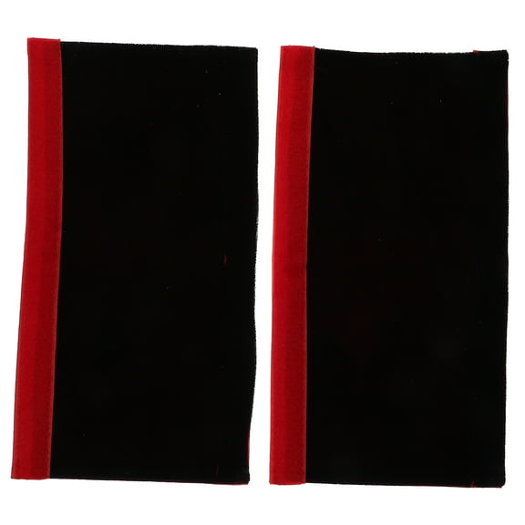 PTOOTP Modern Kitchen Appliance Handle Sleeve 1 Pair Black PU Fridge Door Protector